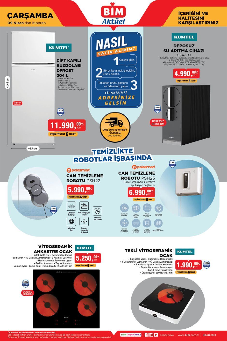 Bim 9 Nisan 2025 Kataloğu Aktüel Ürünleri