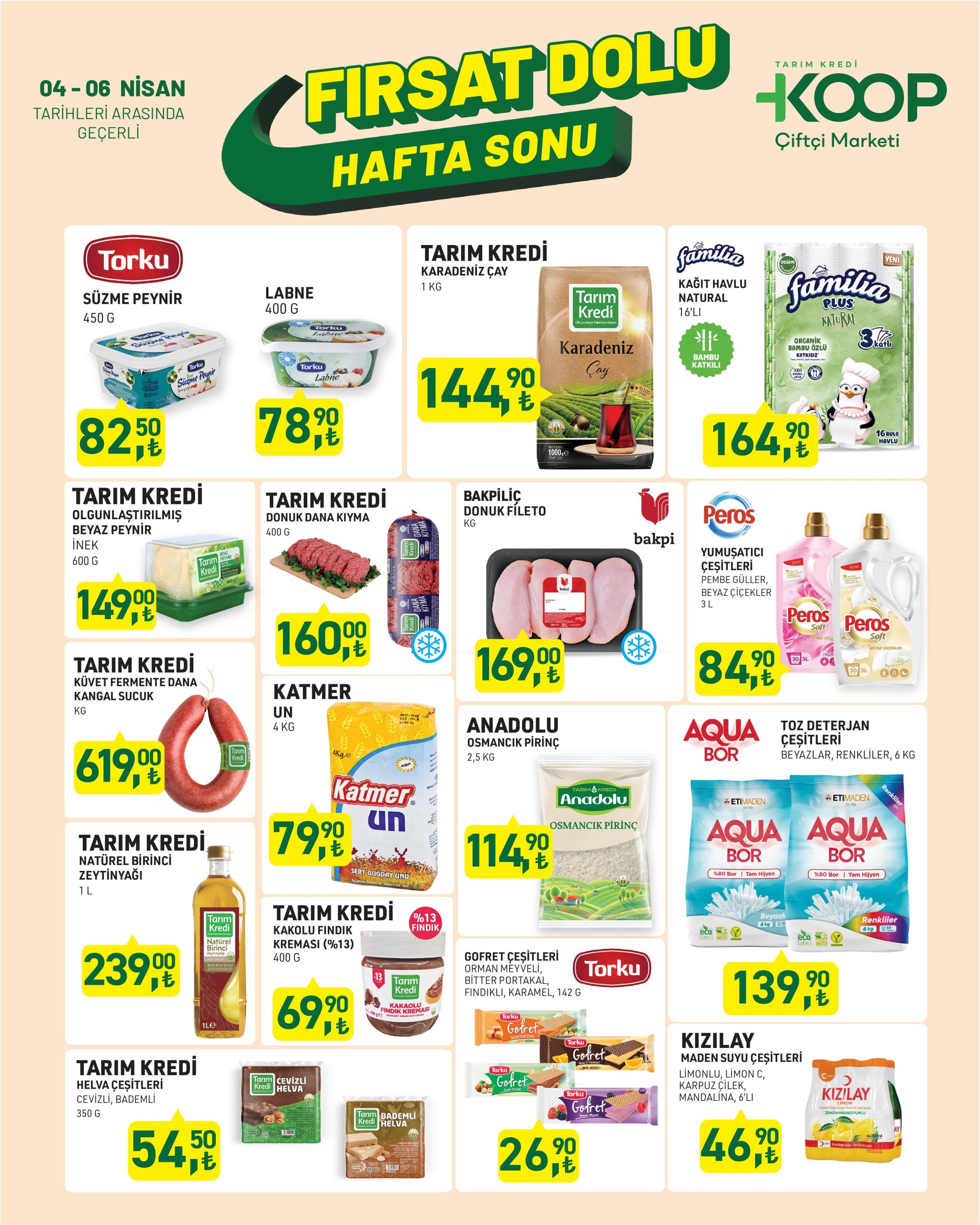 Tarım Kredi Kooperatif Market 4 Nisan 2025 Kataloğu