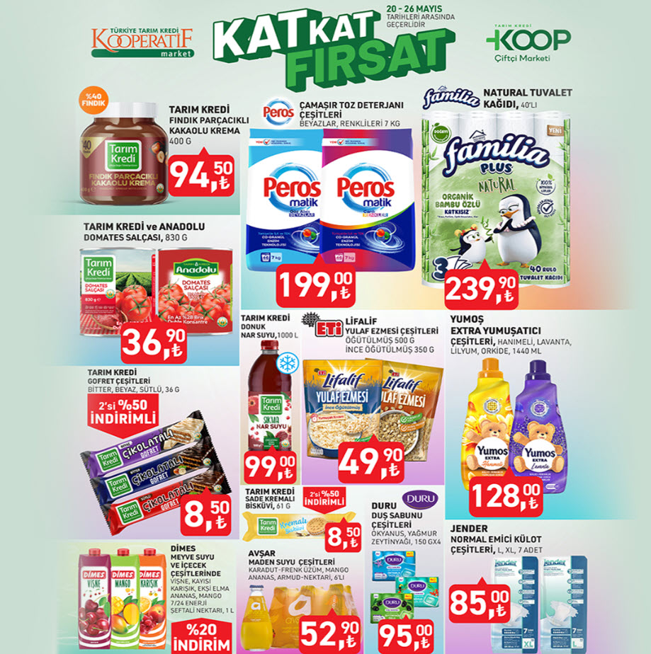 Tarım Kredi Kooperatif Market 20 Mayıs 2025 Kataloğu