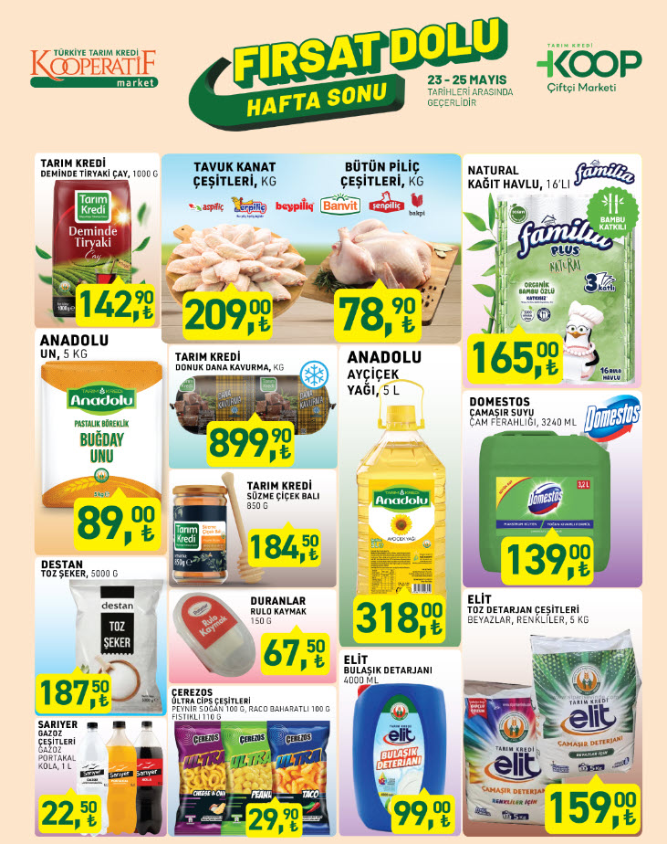 Tarım Kredi Kooperatif Market 23 Mayıs Hafta Sonu Kataloğu